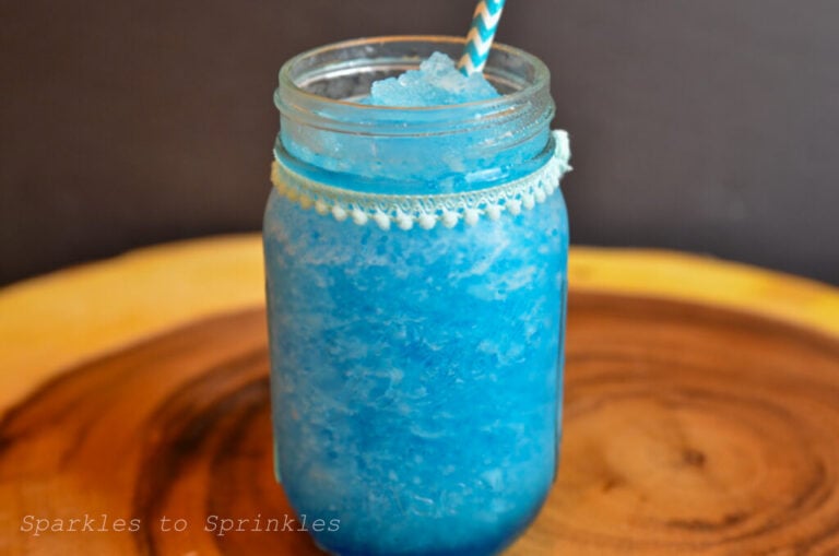 blue raspberry slushie