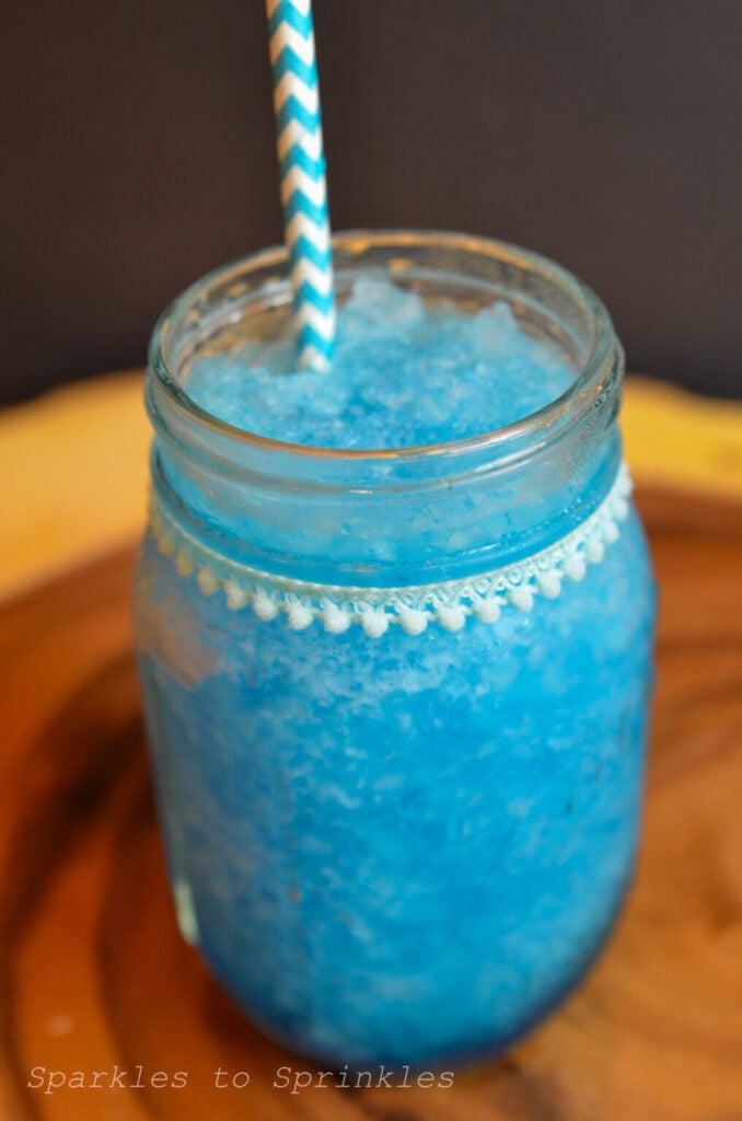 blue raspberry slushie