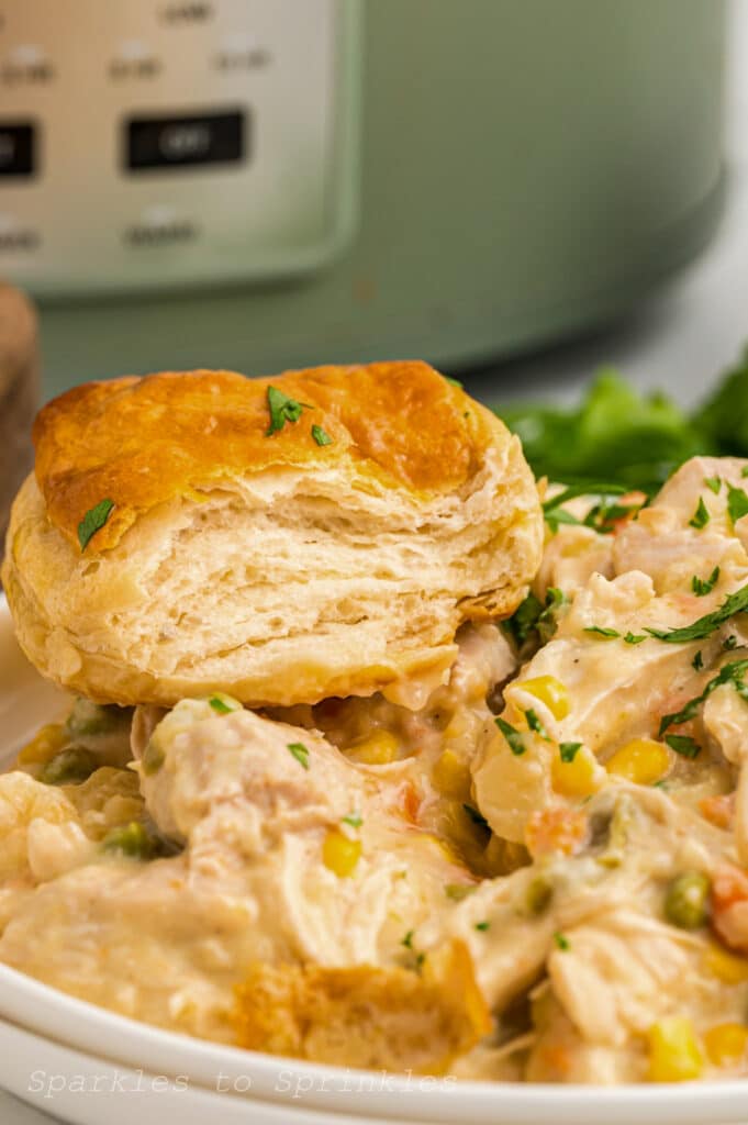 slow cooker chicken pot pie