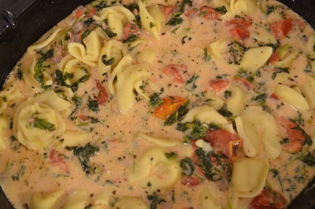 crockpot tortellini
