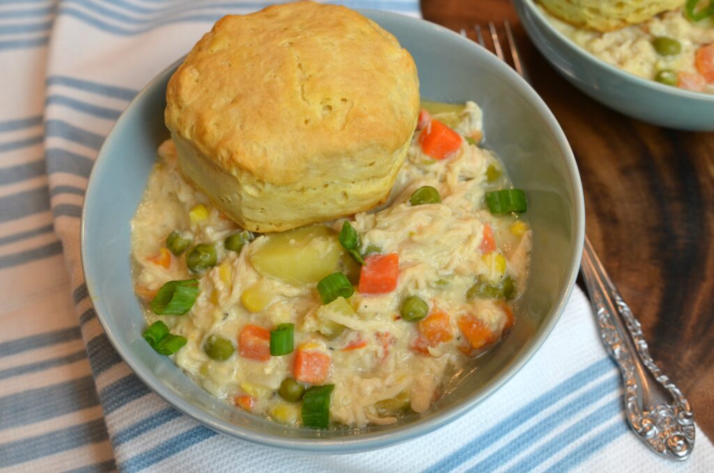 slow cooker chicken pot pie