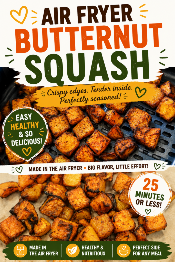 air fryer butternut squash pin new