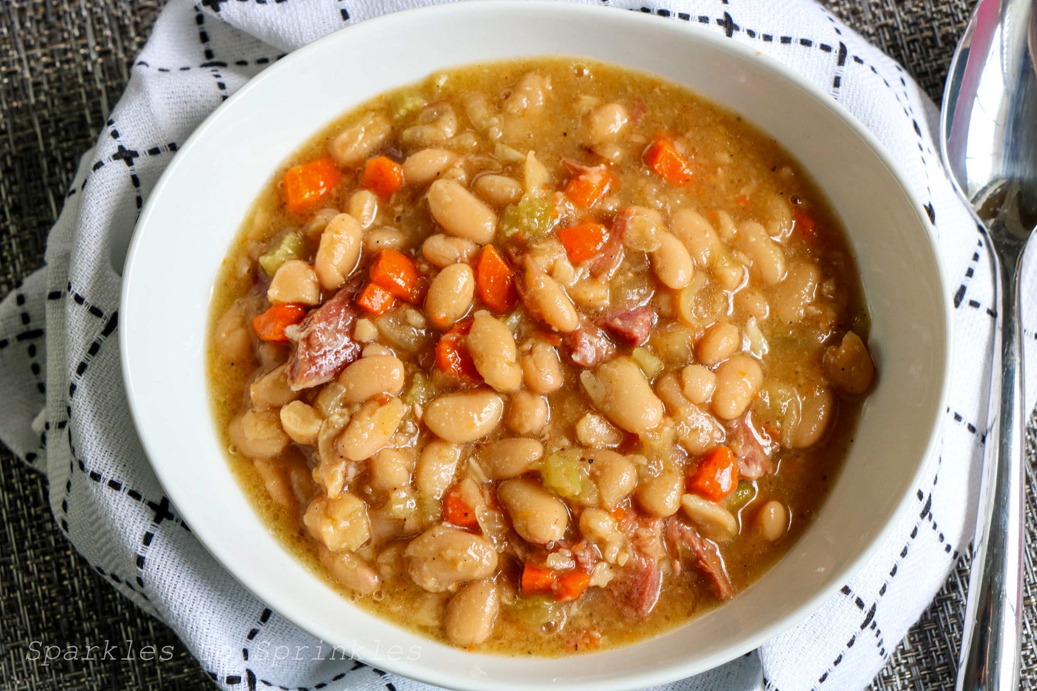 crockpot ham and bean soup