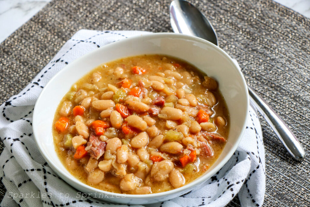 crockpot ham and bean soup