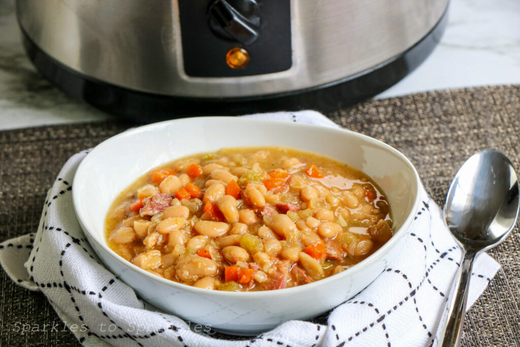 crockpot ham and bean soup