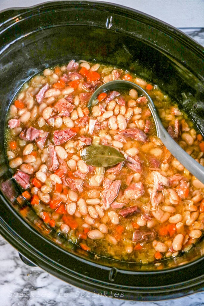 crockpot ham and bean soup