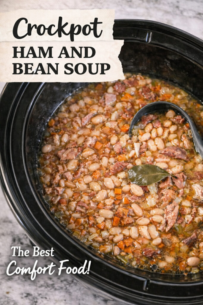 crockpot ham & bean soup pin new 2