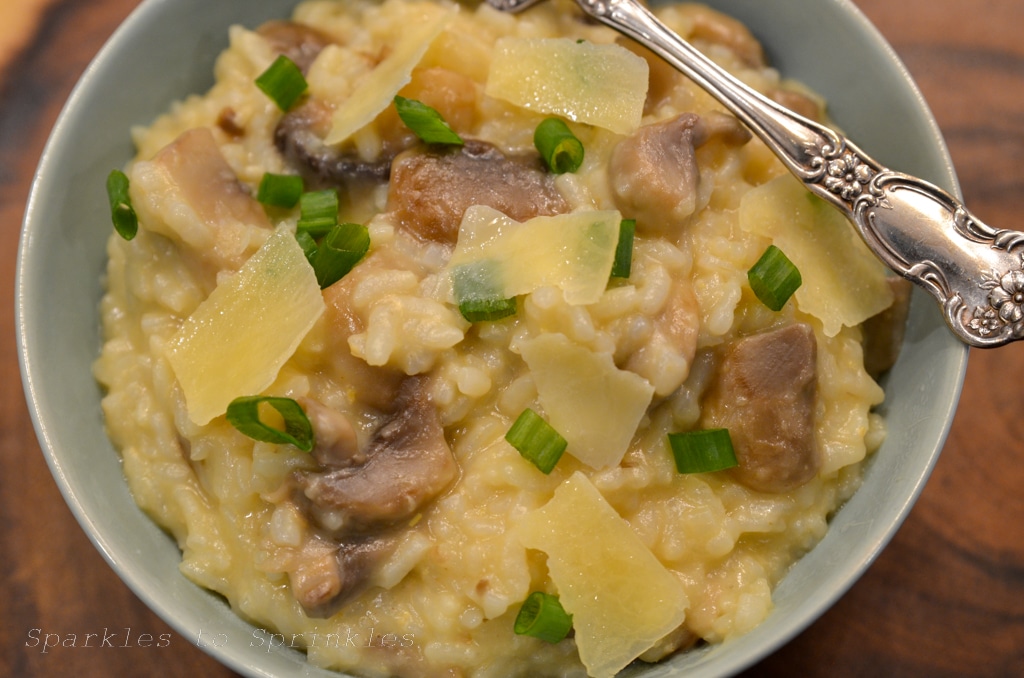 instant pot mushroom risotto