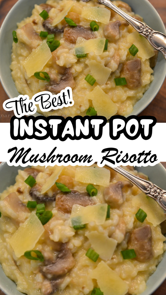 instant pot mushroom risotto long pin