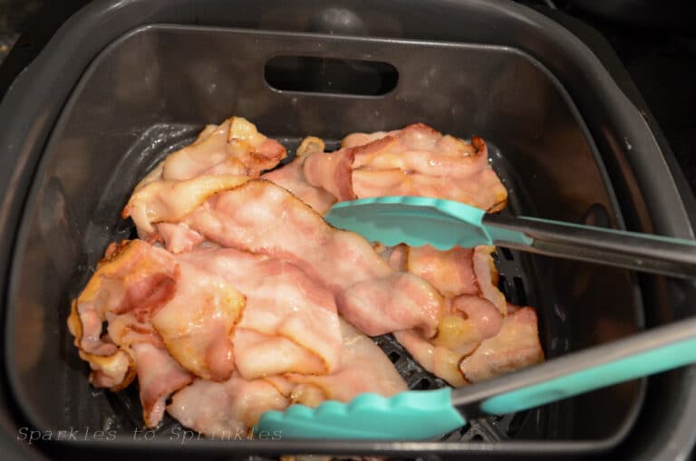 Ninja Foodi Grill Bacon Sparkles to Sprinkles