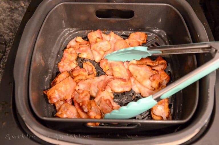 Ninja Foodi Grill Bacon Sparkles to Sprinkles