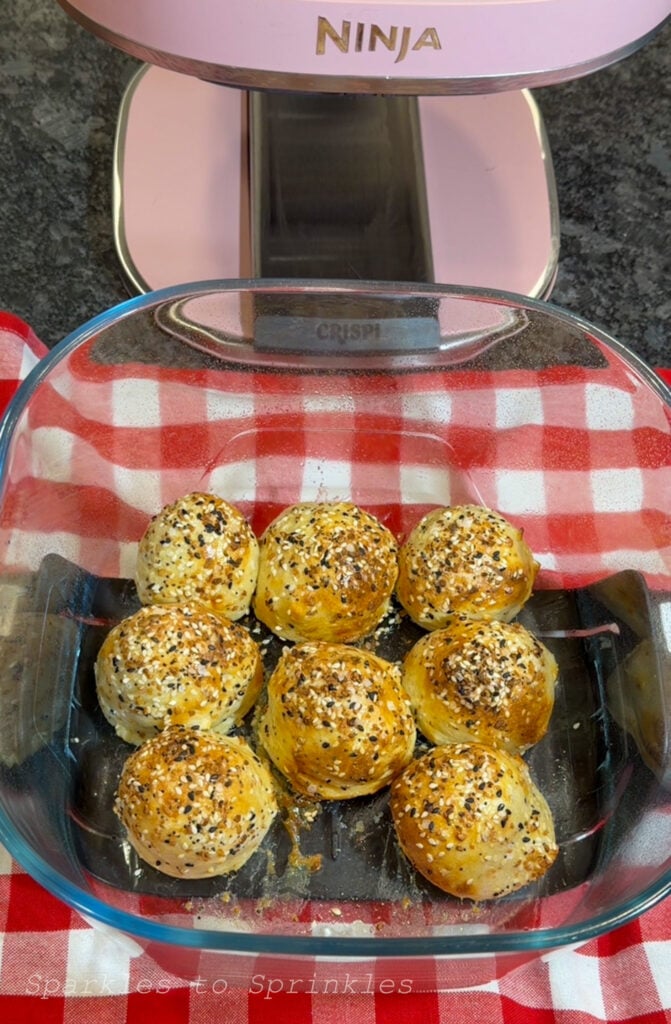 air fryer copycat stuffed bagel minis