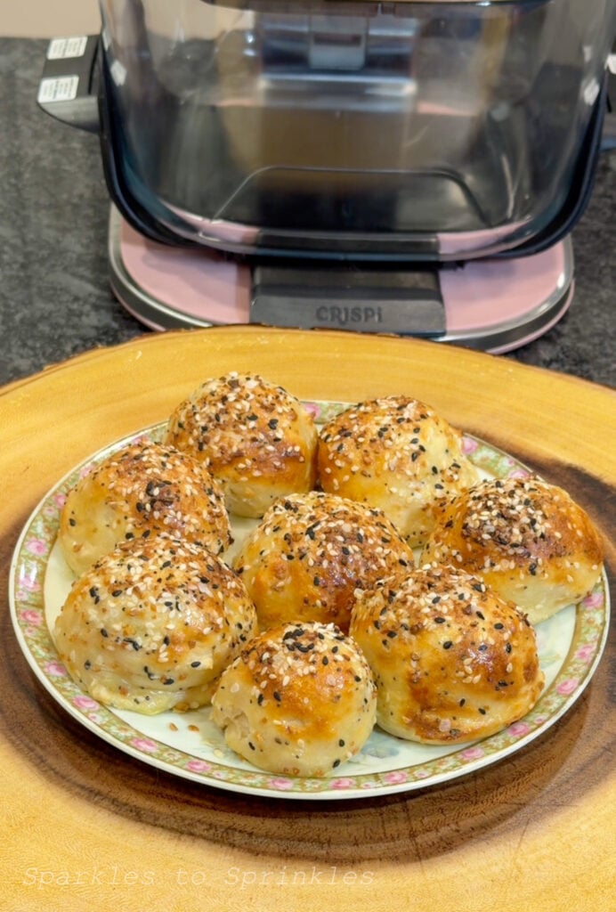 air fryer copycat stuffed bagel minis