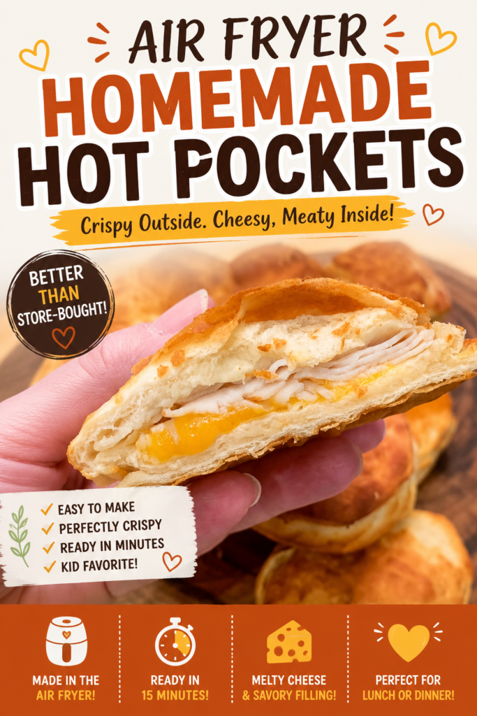 air fryer homemade hot pockets pin