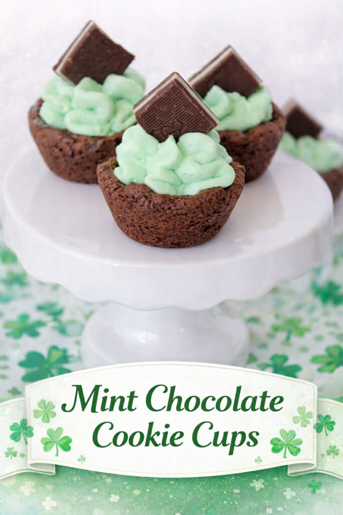 mint chocolate cookie cups pin