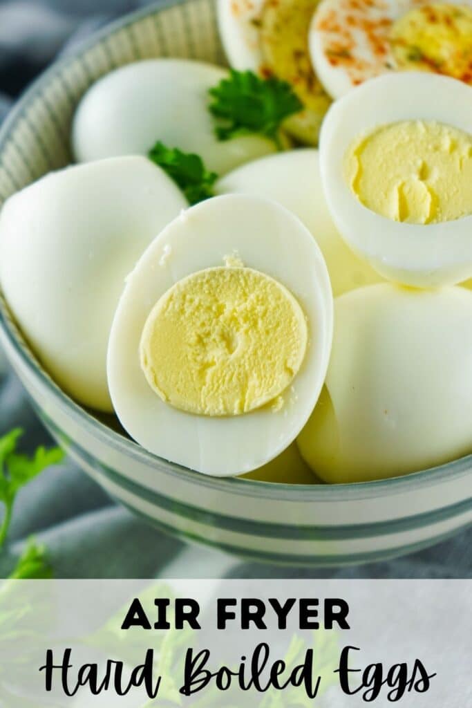 air fryer hard boiled eggs pin