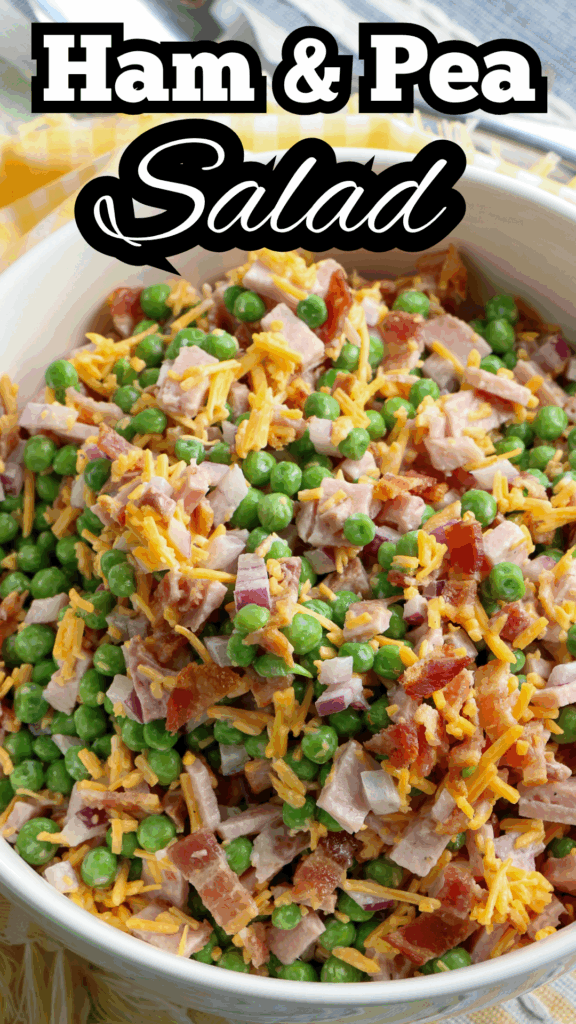 ham and pea salad long pin