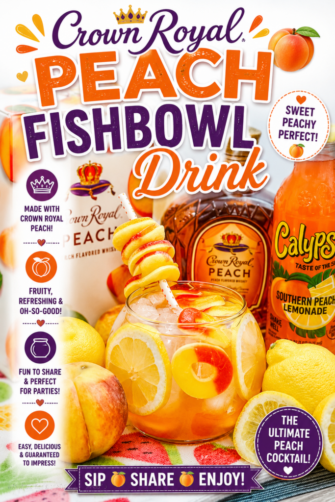 crown royal peach fishbowl drink