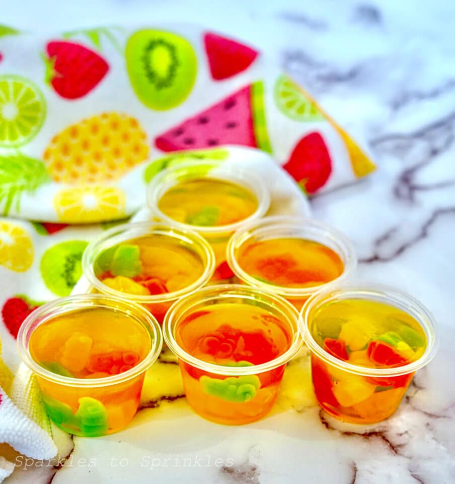 Gummy Bear Jello Shots Sparkles to Sprinkles