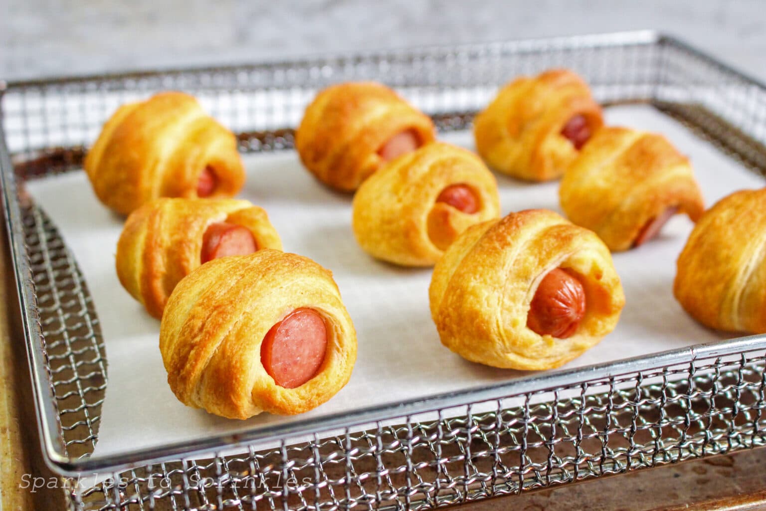 Air Fryer Crescent Roll Pigs In