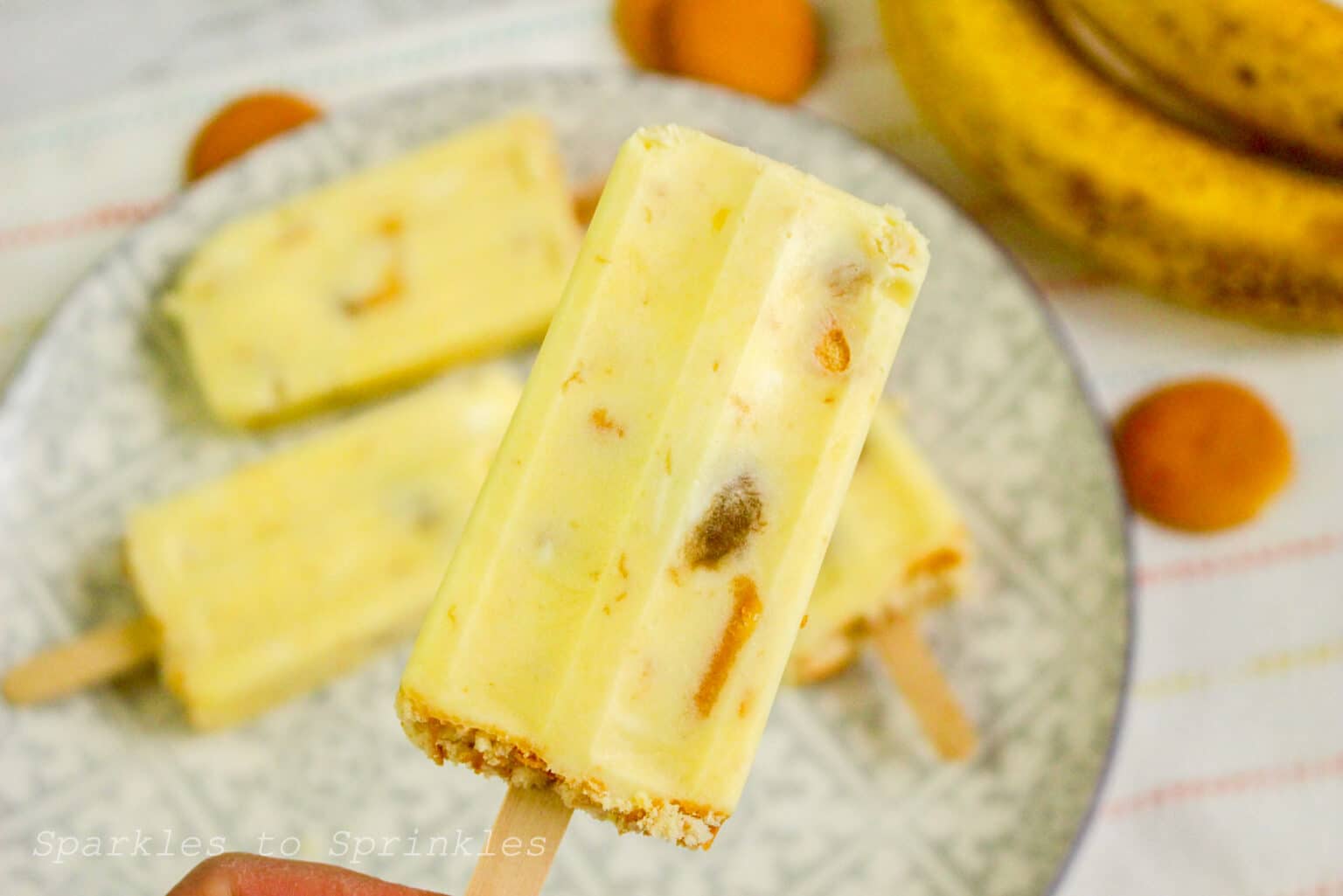 Banana Pudding Popsicles Sparkles to Sprinkles