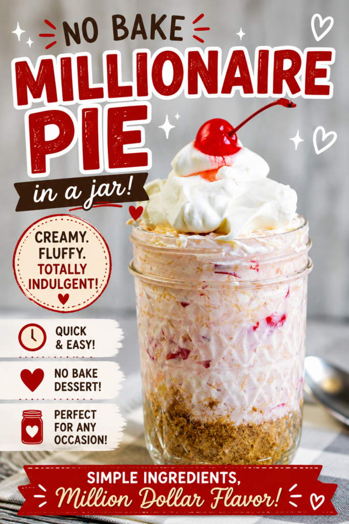 millionaire pie in a jar pin new