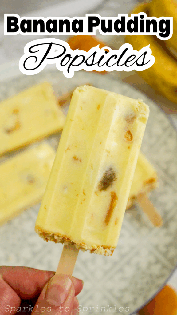 banana puddig popsicles long pin