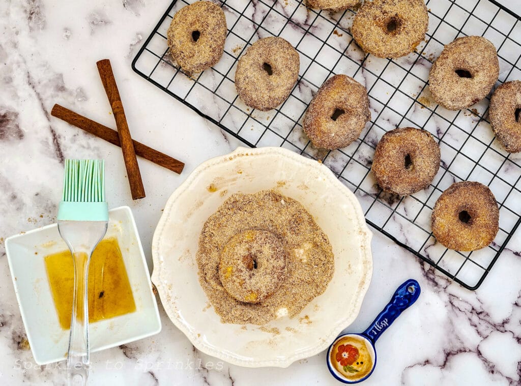 coat in cinnamon sugar