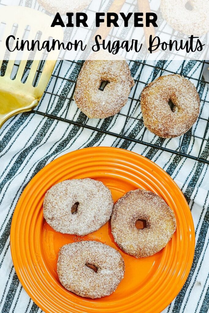 air fryer cinnamon sugar donuts