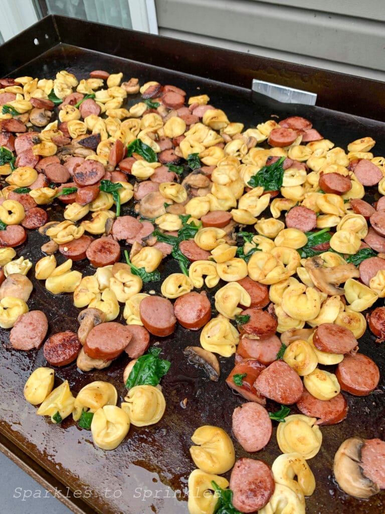 blackstone kielbasa tortellini casserole