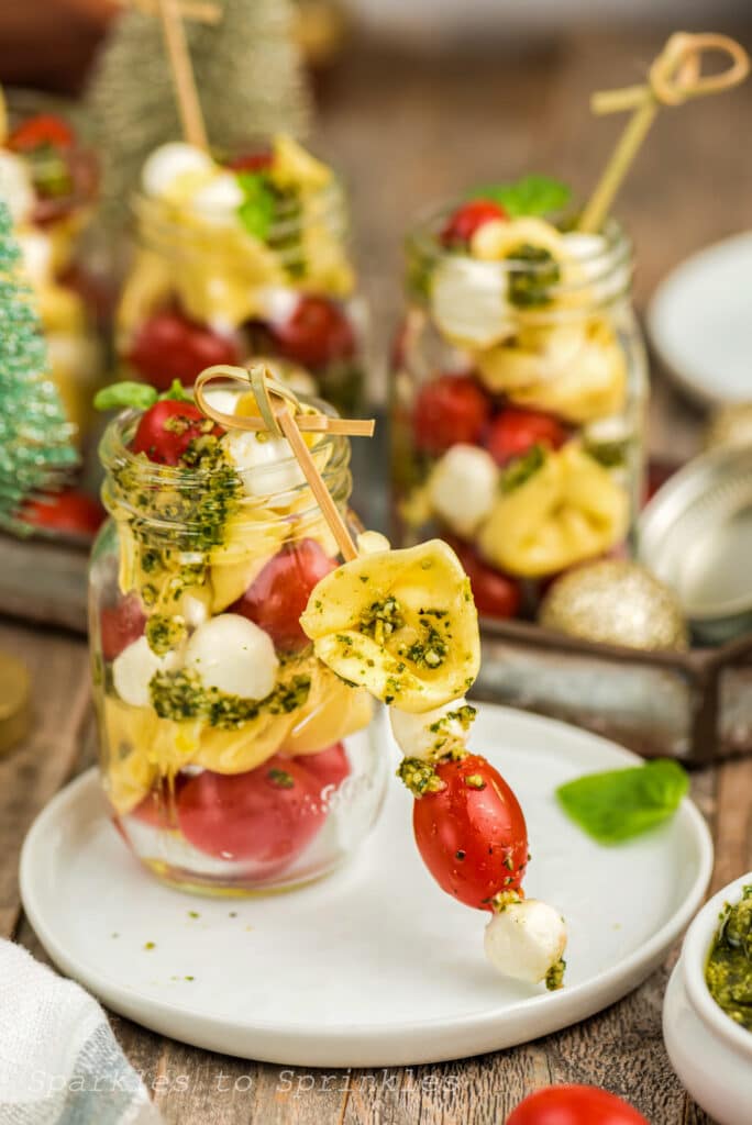 individual caprese salad