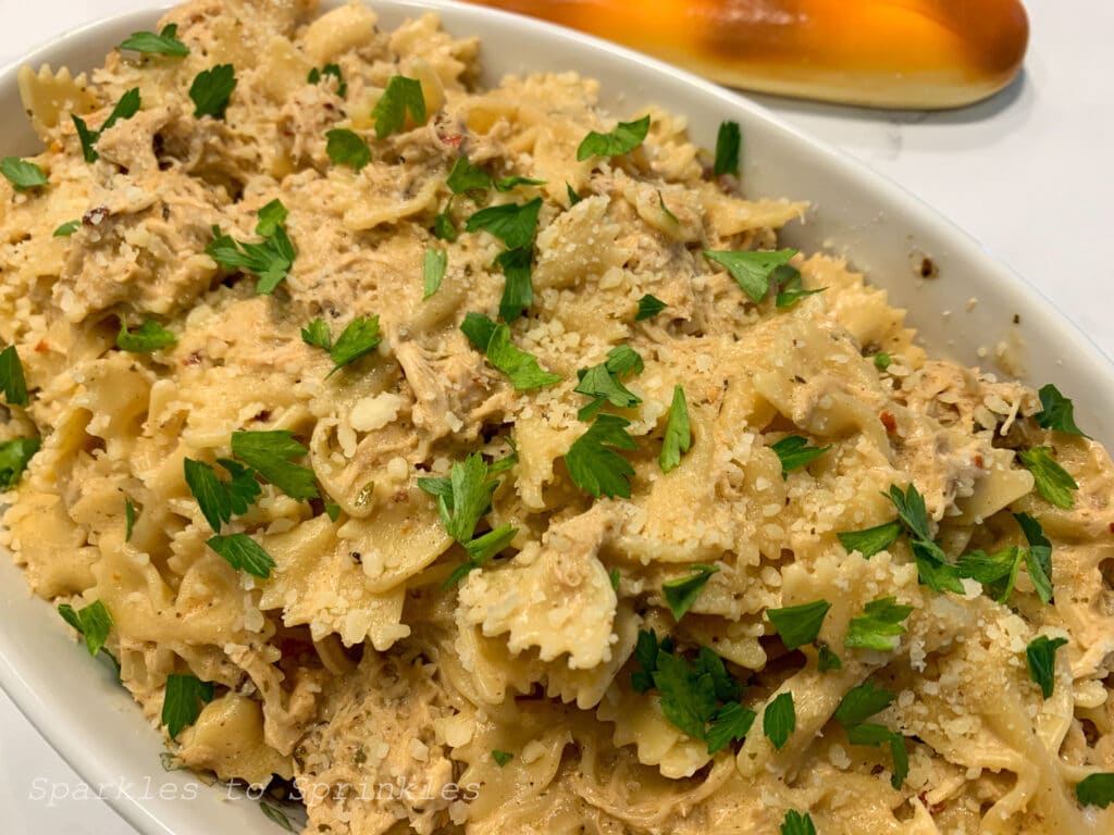 crock pot buffalo wild wings garlic parmesan chicken pasta