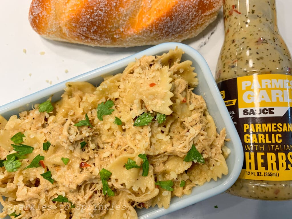 crock pot buffalo wild wings garlic parmesan chicken pasta
