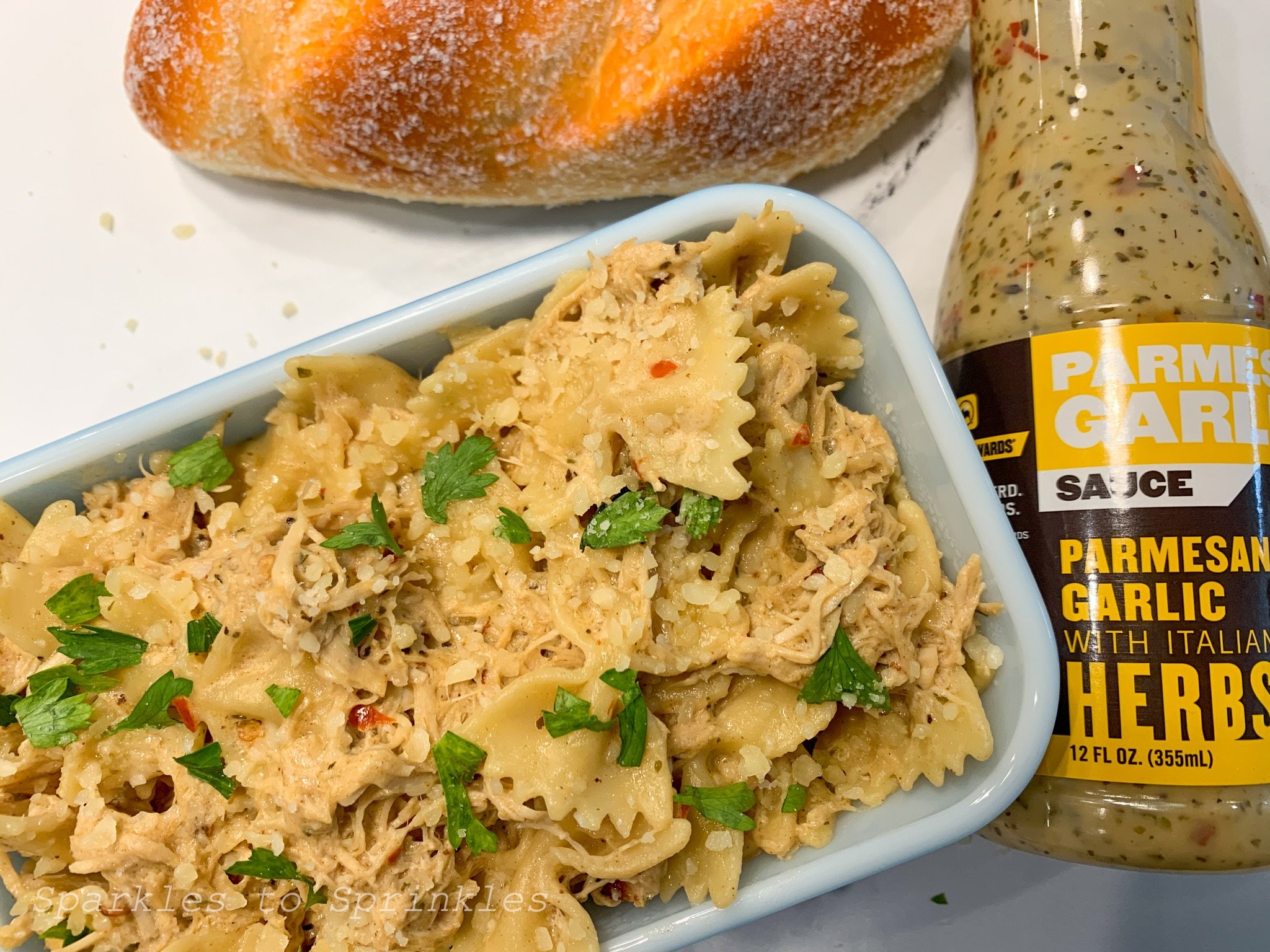 crockpot buffalo wild wings garlic parmesan chicken pasta