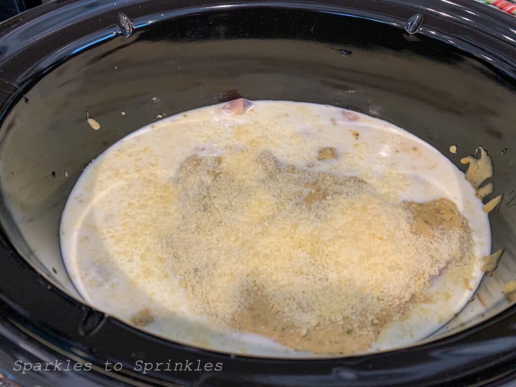 Add in parmesan cheese
