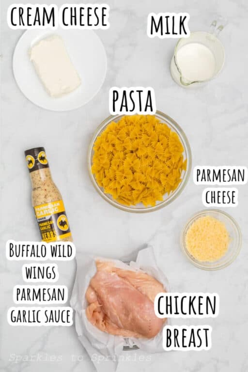 Creamy Crockpot Buffalo Wild Wings Garlic Parmesan Chicken Pasta A
