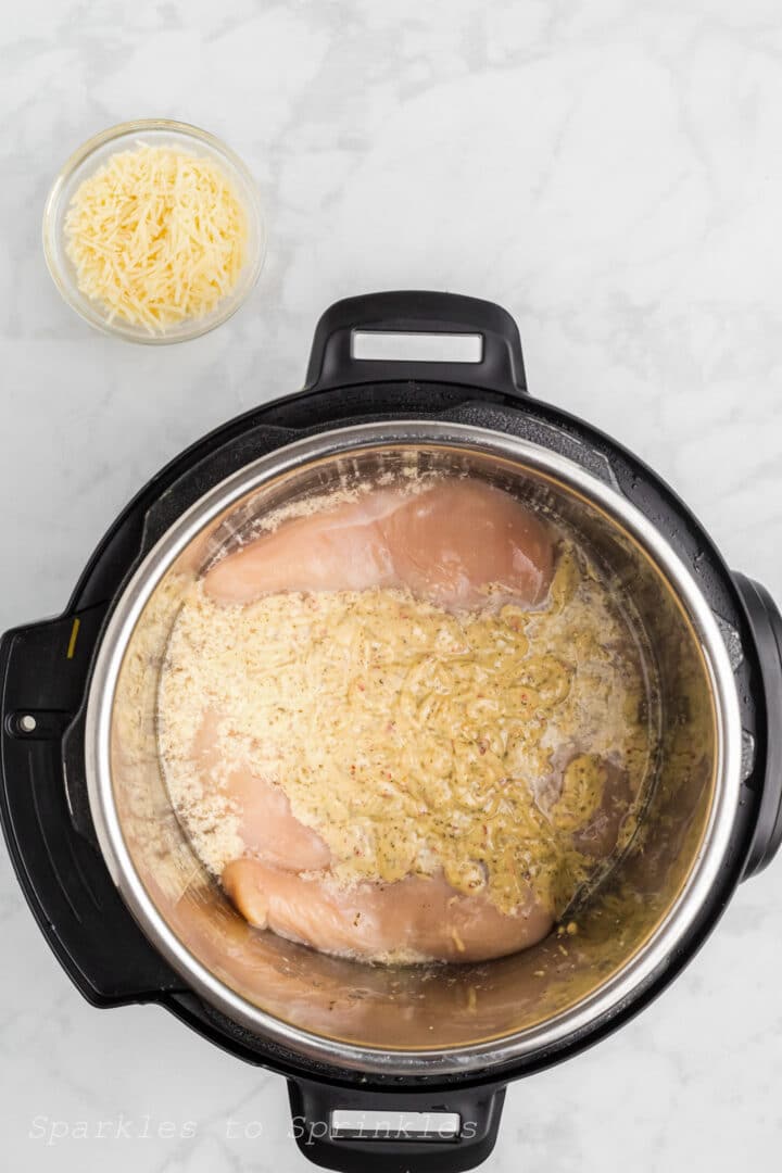 Instant Pot Buffalo Wild Wings Parmesan Garlic Chicken Pasta Sparkles
