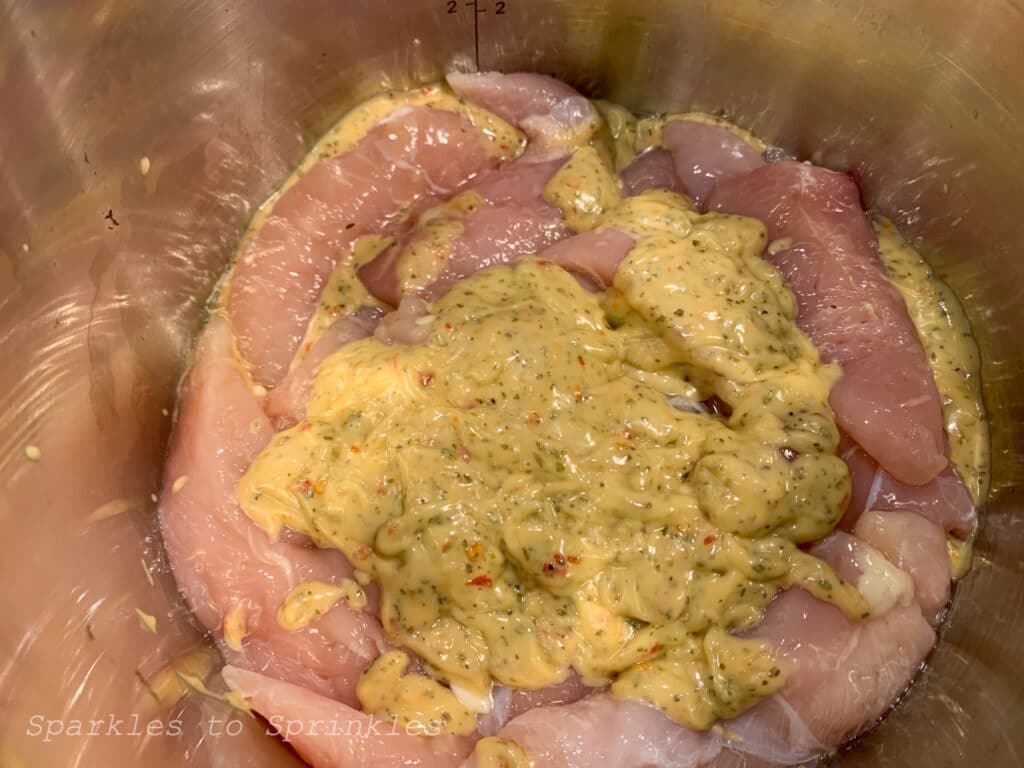 pour remaining sauce over the top