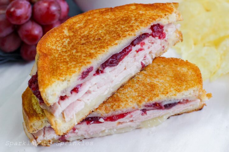 turkey and cranberry grilled cheese