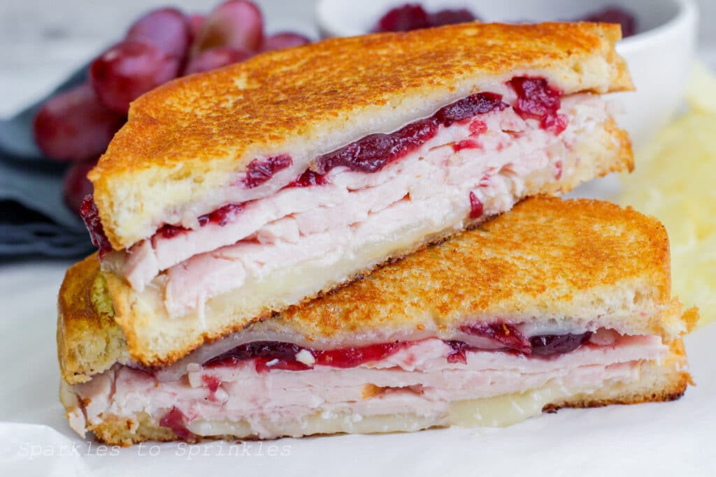 turkey and cranberry grilled cheese