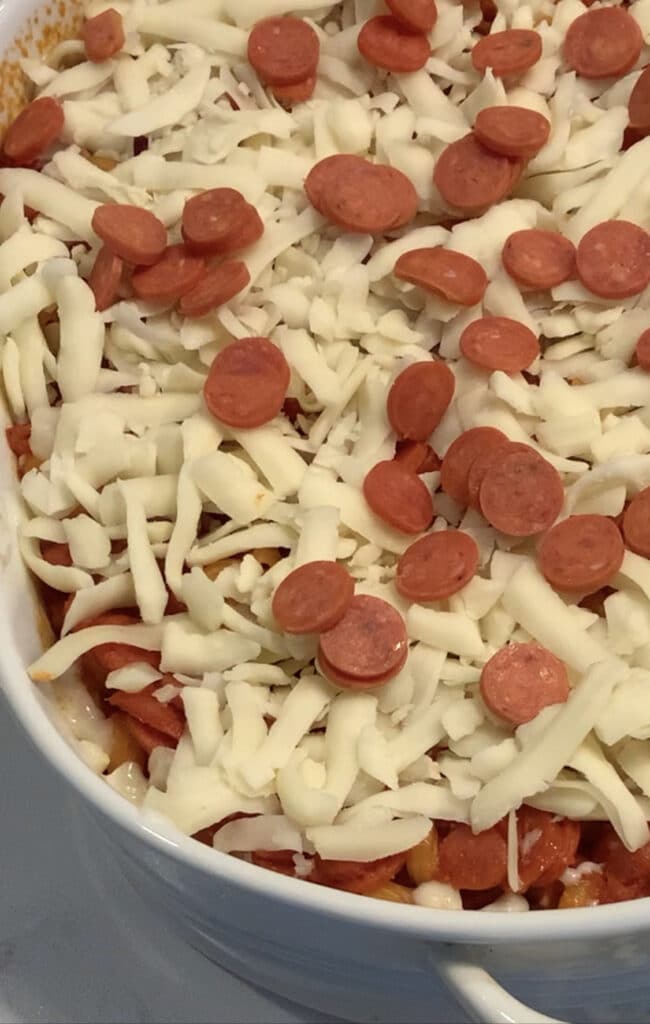dump and bake pizza casserole