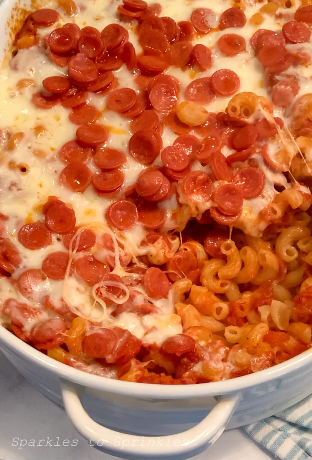 Dump And Bake Pizza Casserole Sparkles to Sprinkles