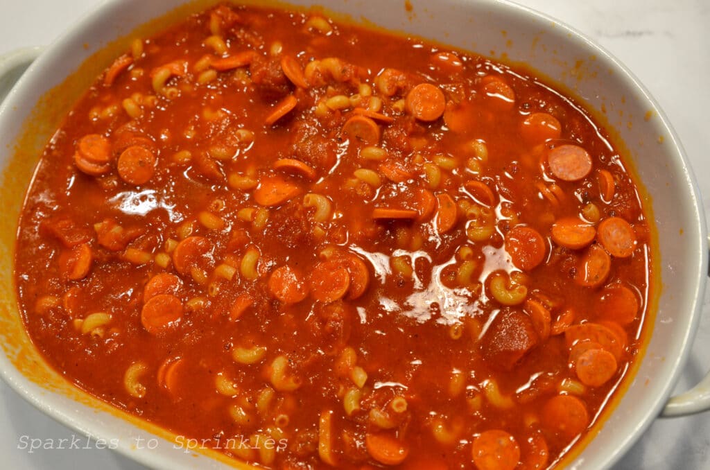 dump and bake pizza casserole