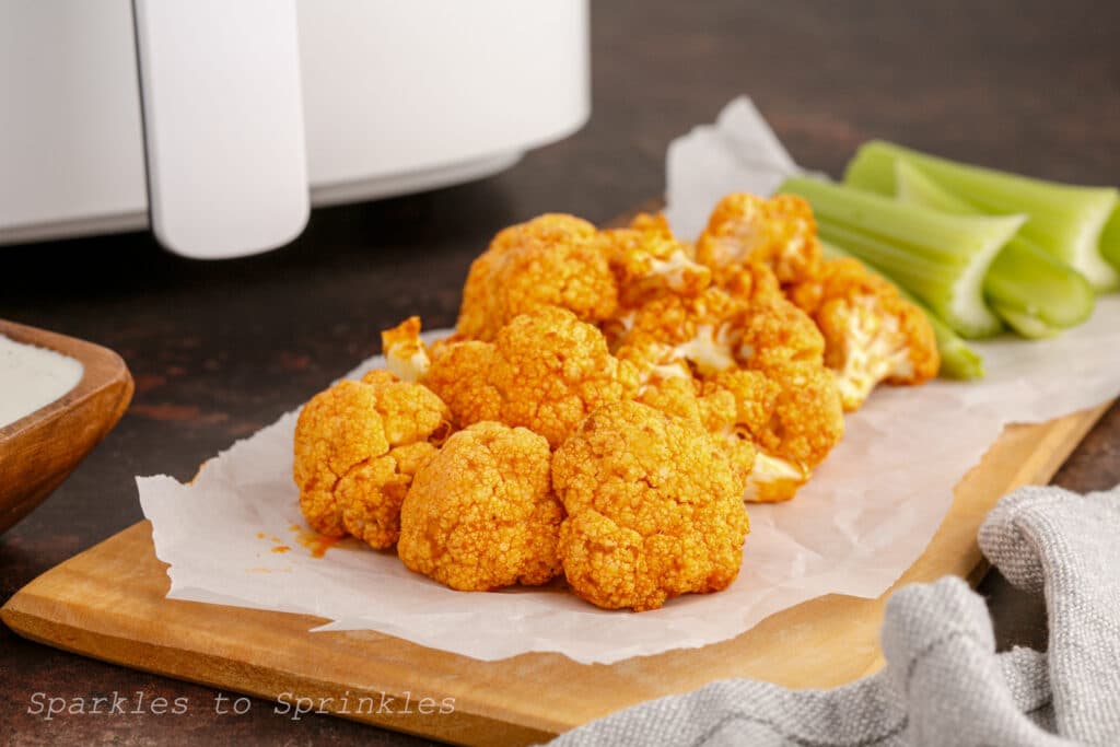 Air Fryer Buffalo Cauliflower Bites