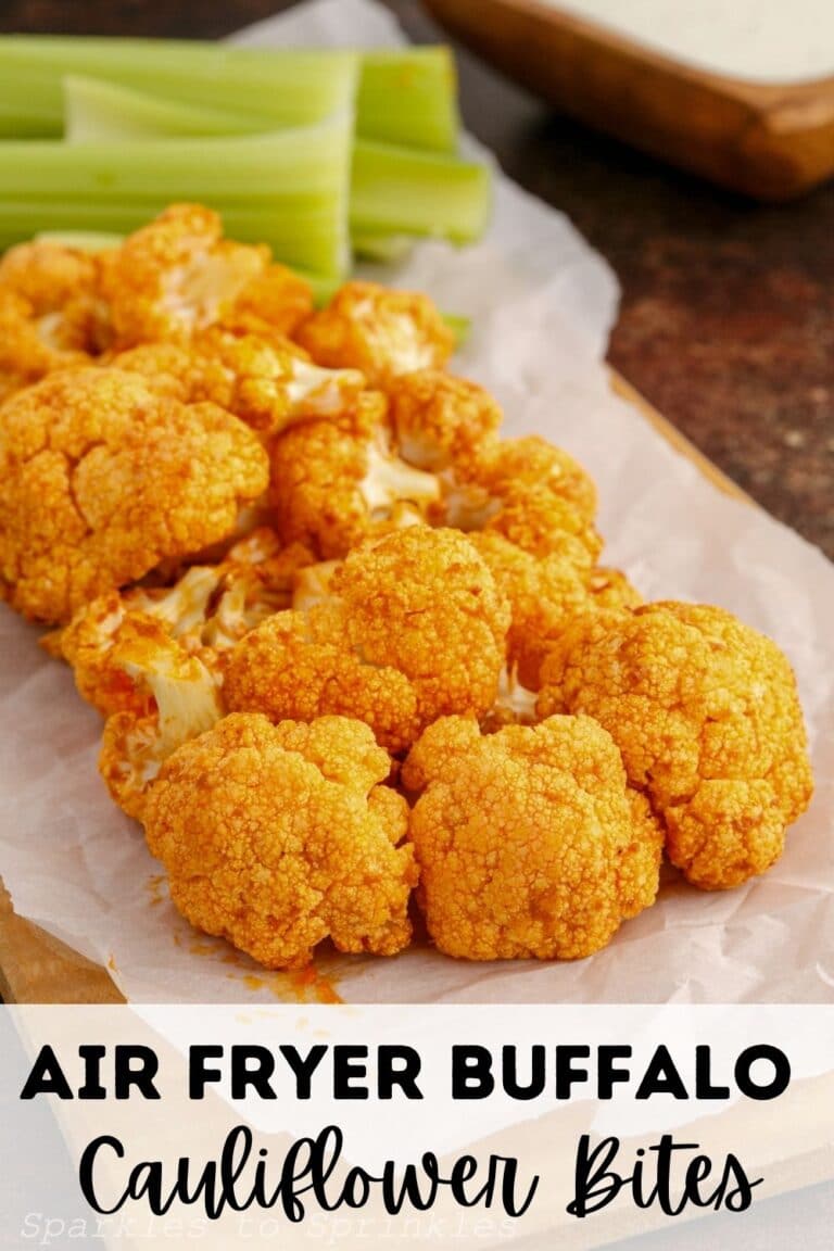 Air Fryer Buffalo Cauliflower Bites Sparkles to Sprinkles