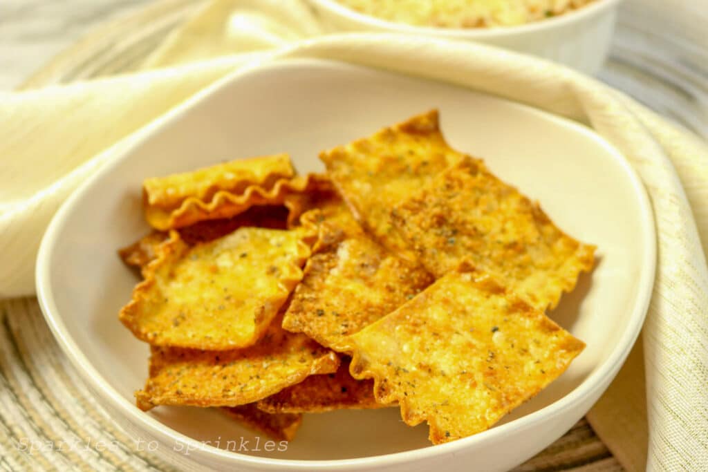 air fryer pasta chips