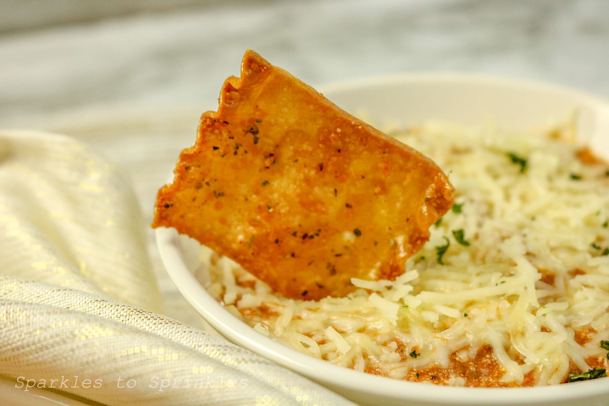 air fryer pasta chips