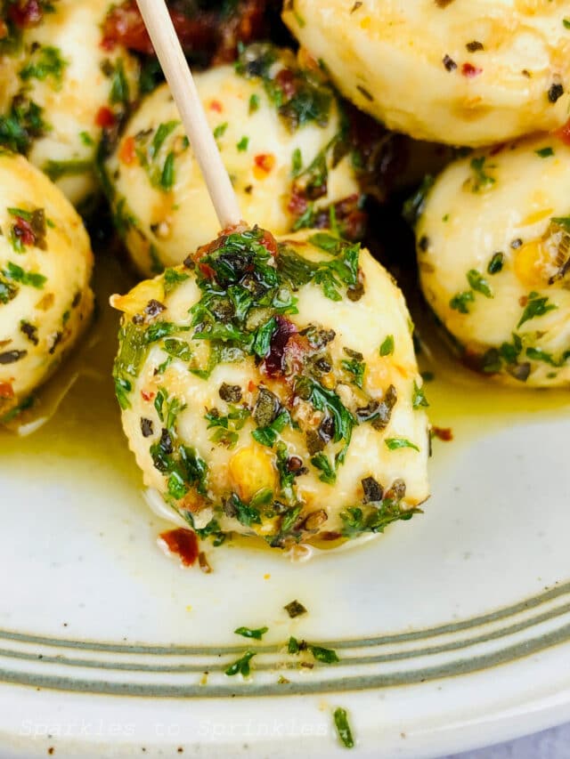 Marinated Mozzarella Appetizer A Simple and Elegant Party Starter