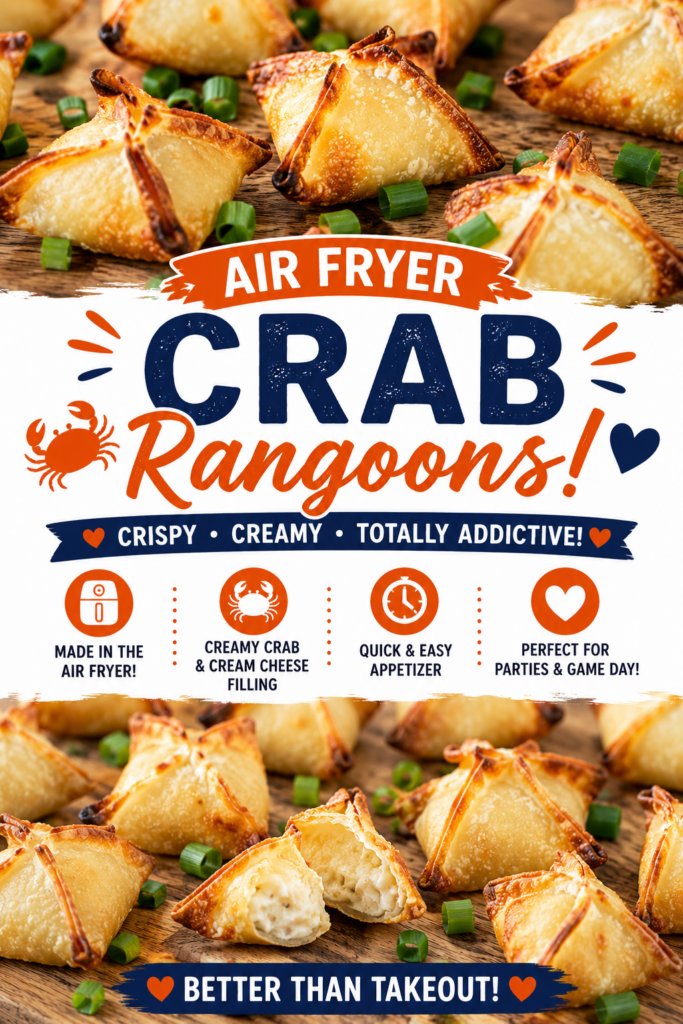 air fryer crab rangoons pin new