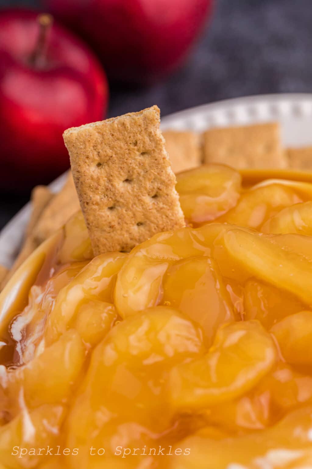 Caramel Apple Cheesecake Dip Sparkles to Sprinkles